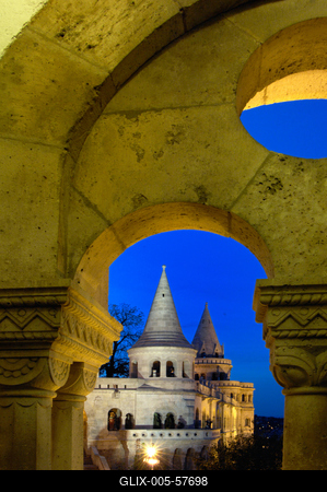 Budapest, Halászbástya-stock-foto