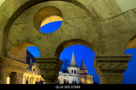 Budapest, Halászbástya-stock-foto