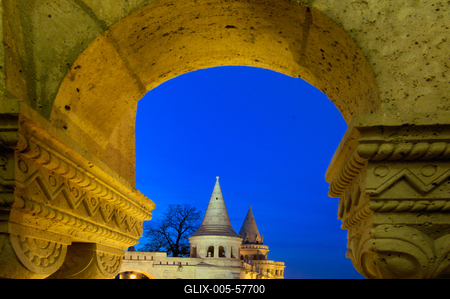 Budapest, Halászbástya-stock-foto