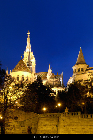 Budapest, Halászbástya-stock-foto
