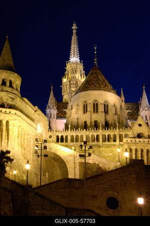 Budapest, Halászbástya-stock-foto