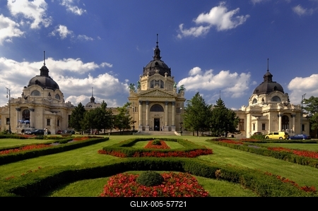 Budapest - Széchenyi gyógyfürdő-stock-foto