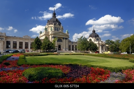 Budapest - Széchenyi gyógyfürdő-stock-foto