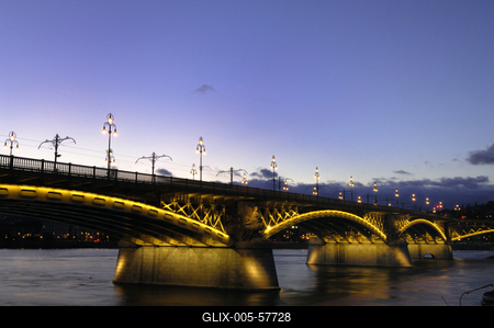 Budapest, Margit híd-stock-foto