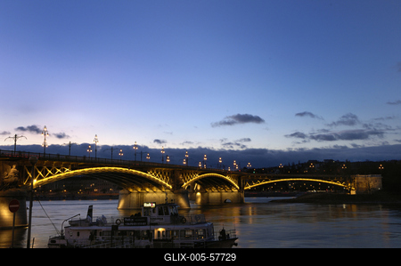 Budapest, Margit híd-stock-foto