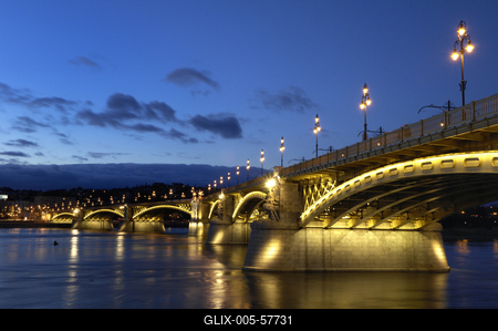 Budapest, Margit híd-stock-foto
