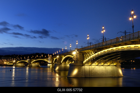 Budapest, Margit híd-stock-foto