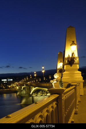 Budapest, Margit híd-stock-foto