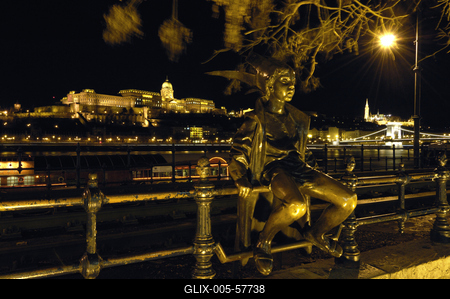 Budapest, Duna-korzó-stock-foto