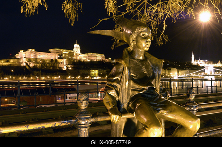 Budapest, Duna-korzó-stock-foto