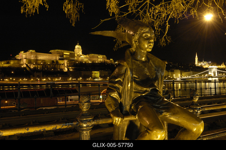 Budapest, Duna-korzó-stock-foto