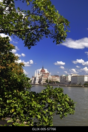 Budapest, az Országház (Parlament)-stock-foto
