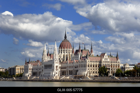 Budapest, az Országház (Parlament)-stock-foto