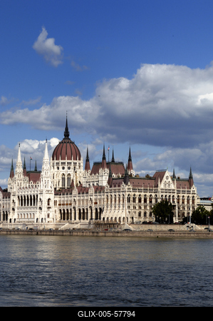 Budapest, az Országház (Parlament)-stock-foto