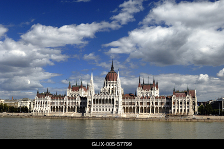 Budapest, az Országház (Parlament)-stock-foto