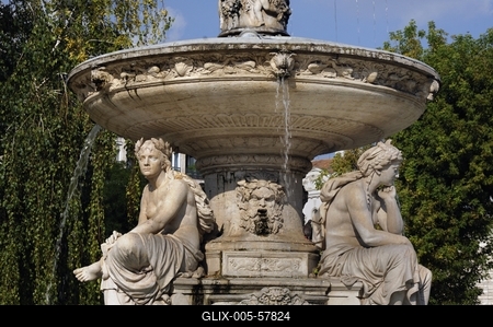 Budapest, Danubius-kút-stock-foto