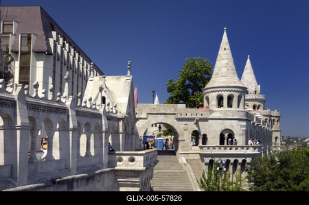 Budapest, Halászbástya-stock-foto