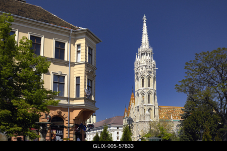 Budapest, Mátyás-templom-stock-foto