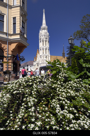 Budapest, Mátyás-templom-stock-foto