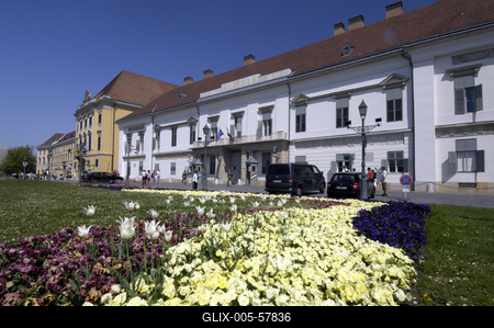 Budapest, Sándor-palota-stock-foto
