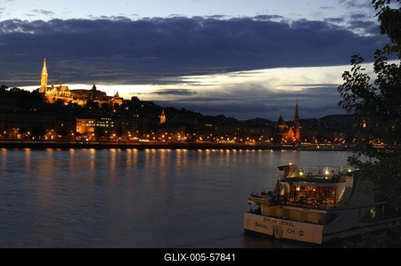 Budapest, Duna-parti panoráma-stock-foto