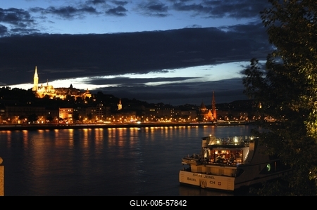 Budapest, Duna-parti panoráma-stock-foto