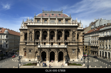 Budapest, Magyar Állami Operaház-stock-foto