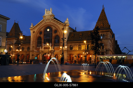 Budapest, Vásárcsarnok-stock-foto
