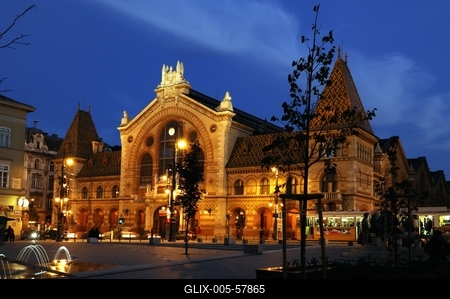 Budapest, Vásárcsarnok-stock-foto