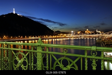 Budapest, Duna-parti panoráma-stock-foto