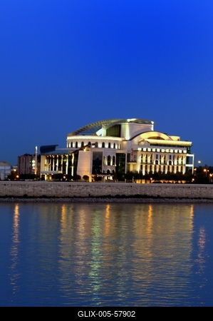 Budapest, Nemzeti Színház-stock-foto