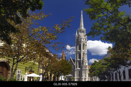 Budapest, Mátyás-templom-stock-foto