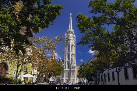 Budapest, Mátyás-templom-stock-foto