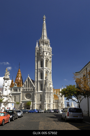 Budapest, Mátyás-templom-stock-foto