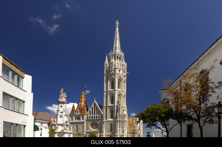 Budapest, Mátyás-templom-stock-foto