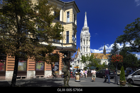Budapest, Mátyás-templom-stock-foto