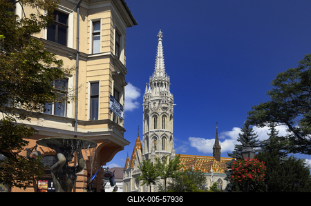 Budapest, Mátyás-templom-stock-foto
