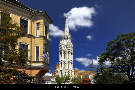 Budapest, Mátyás-templom-stock-foto