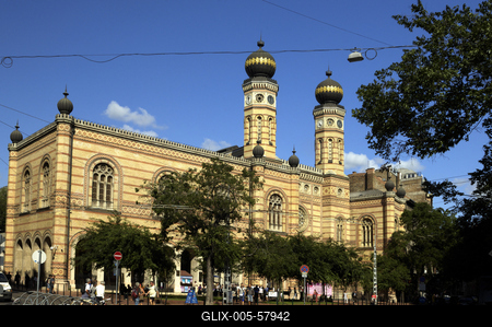 Budapest, Dohány utcai zsinagóga (Nagy Zsinagóga)-stock-foto