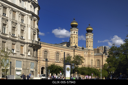 Budapest, Dohány utcai zsinagóga (Nagy Zsinagóga)-stock-foto