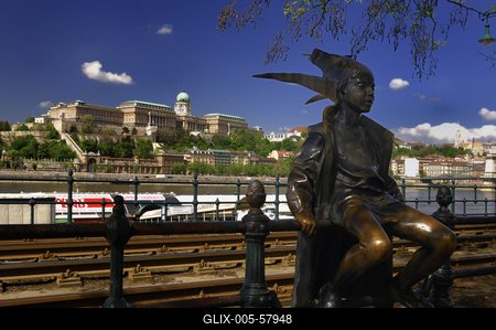 Budapest, Duna-korzó-stock-foto