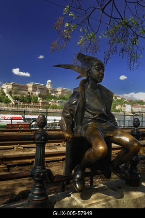 Budapest, Duna-korzó-stock-foto