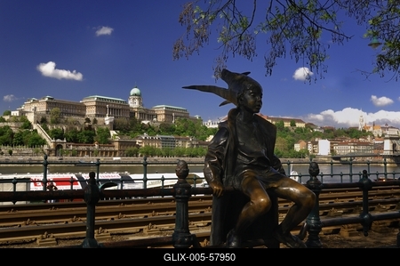 Budapest, Duna-korzó-stock-foto