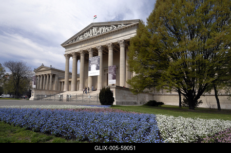 Budapest, Szépművészeti Múzeum-stock-foto