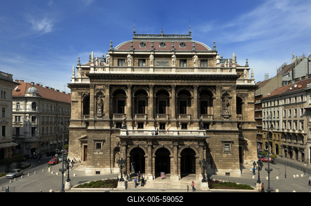 Budapest, Magyar Állami Operaház-stock-foto
