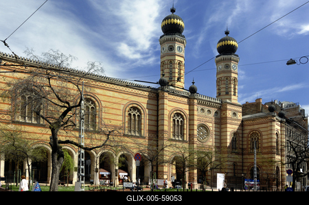 Budapest, Dohány utcai zsinagóga (Nagy Zsinagóga)-stock-foto