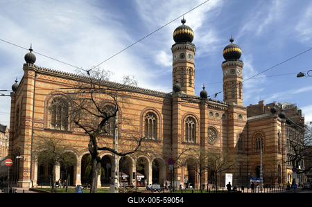 Budapest, Dohány utcai zsinagóga (Nagy Zsinagóga)-stock-foto