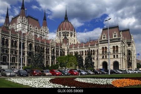 Budapest, Országház (Parlament)-stock-foto