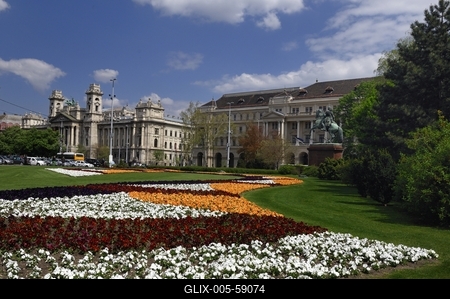 Budapest, Kossuth Lajos tér-stock-foto