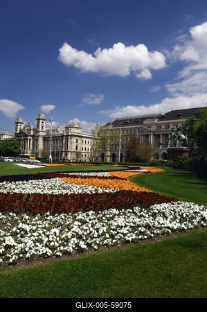 Budapest, Kossuth Lajos tér-stock-foto
